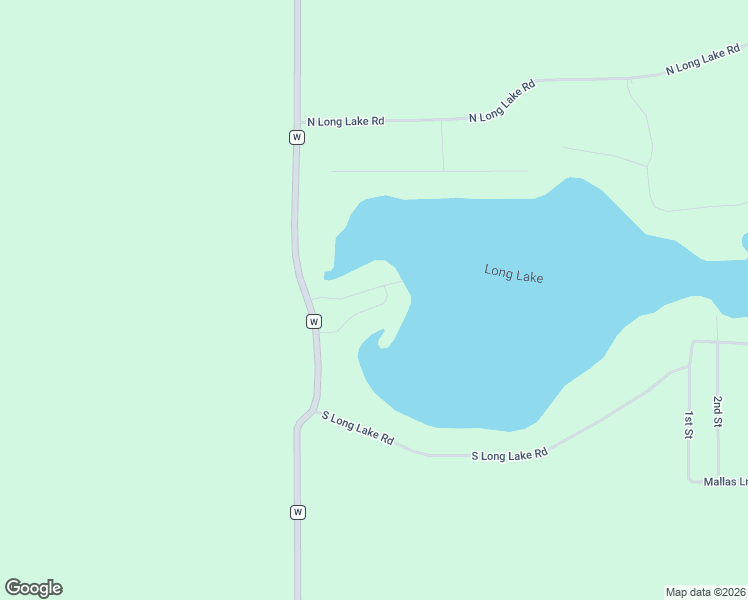 map of restaurants, bars, coffee shops, grocery stores, and more near W5011 West Long Lake Road in Waupaca