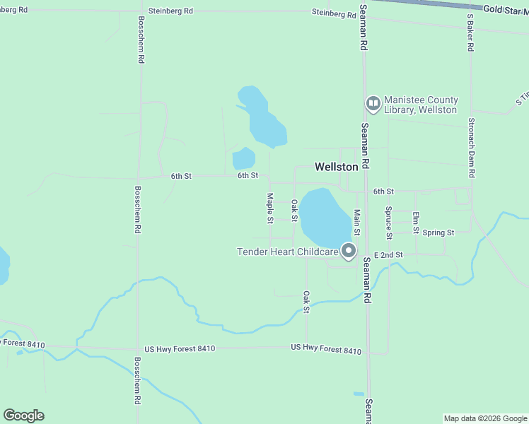 map of restaurants, bars, coffee shops, grocery stores, and more near 16909 4th Street in Wellston