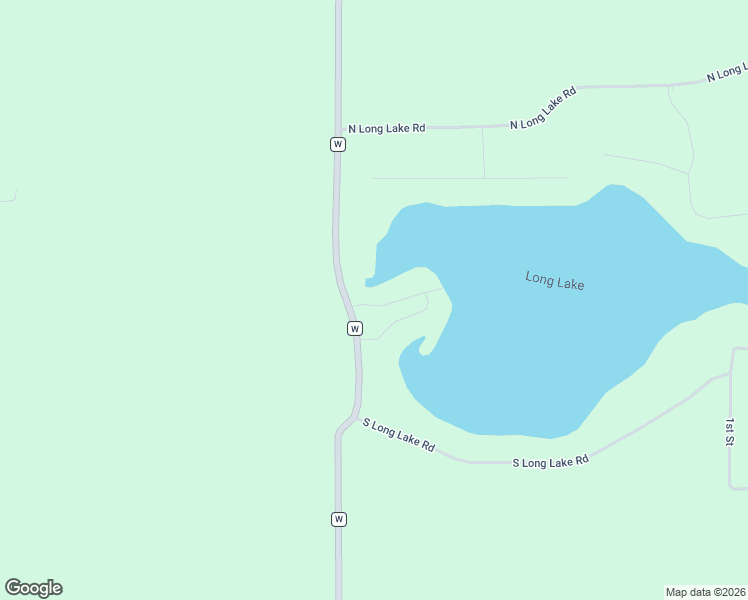 map of restaurants, bars, coffee shops, grocery stores, and more near W5084 West Long Lake Road in Waupaca