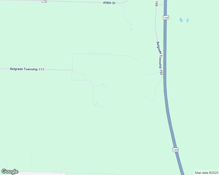 map of restaurants, bars, coffee shops, grocery stores, and more near 58315 Birch Bluff Drive in North Mankato