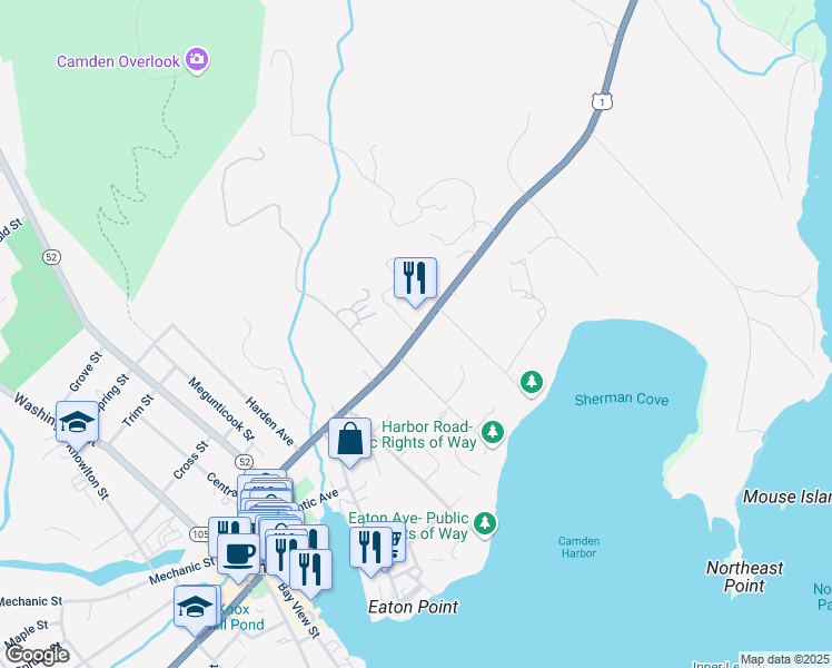 map of restaurants, bars, coffee shops, grocery stores, and more near 48 High Street in Camden