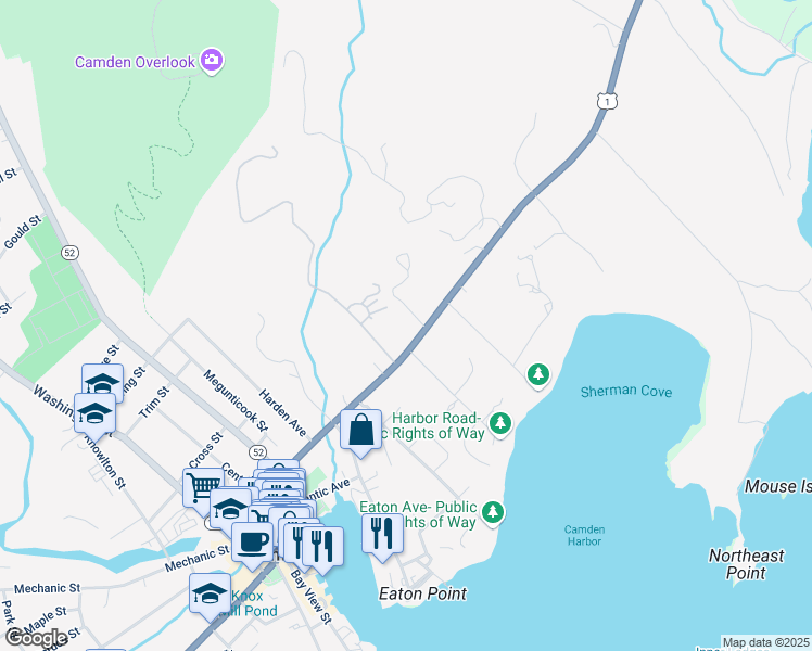 map of restaurants, bars, coffee shops, grocery stores, and more near 48 High Street in Camden