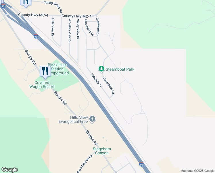 map of restaurants, bars, coffee shops, grocery stores, and more near 7928 Steamboat Road in Summerset