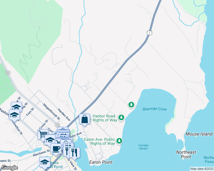 map of restaurants, bars, coffee shops, grocery stores, and more near High Street in Camden