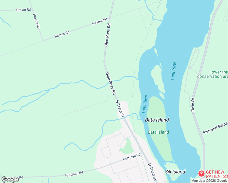 map of restaurants, bars, coffee shops, grocery stores, and more near 14 Glen Ross Road in Quinte West