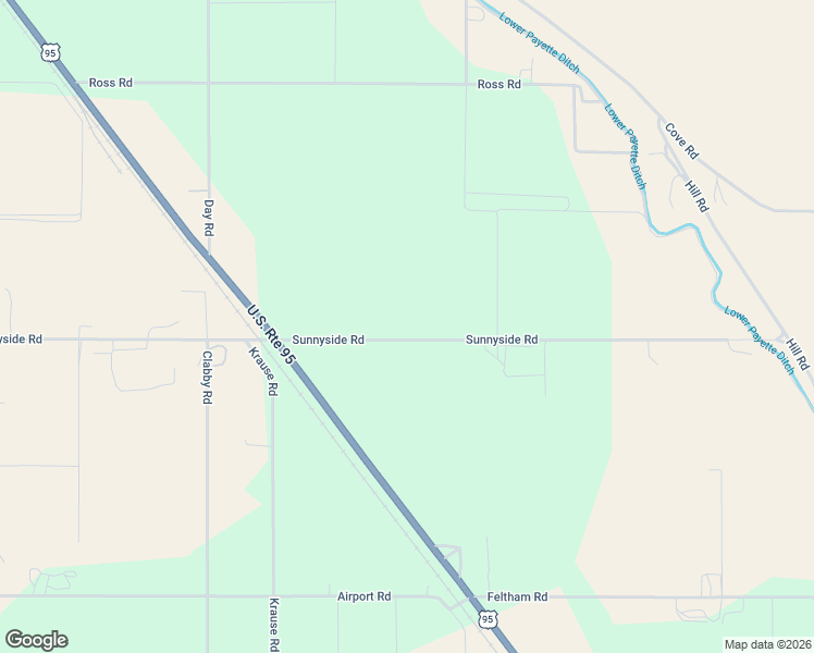 map of restaurants, bars, coffee shops, grocery stores, and more near 1489 Sunnyside Road in Weiser