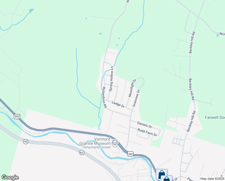 map of restaurants, bars, coffee shops, grocery stores, and more near 10 Meadow Drive in Barre