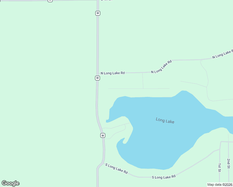 map of restaurants, bars, coffee shops, grocery stores, and more near W5049 Wilson Road in Waupaca