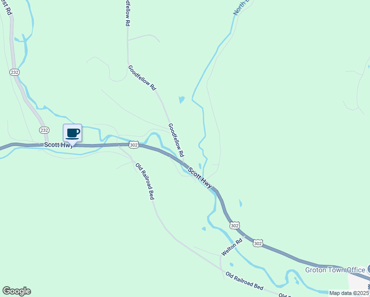 map of restaurants, bars, coffee shops, grocery stores, and more near 105 Branch Brook Road in Groton