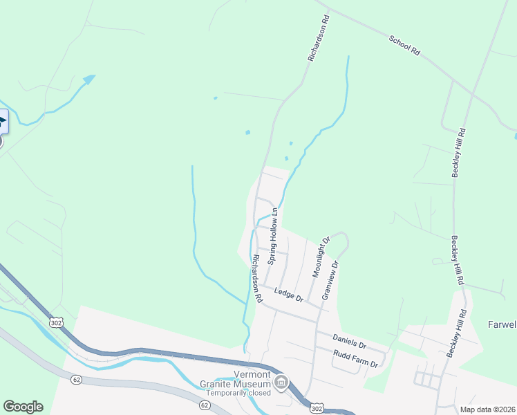 map of restaurants, bars, coffee shops, grocery stores, and more near 159 Richardson Rd in Barre