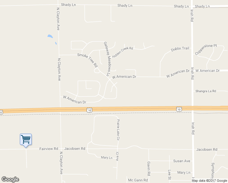 map of restaurants, bars, coffee shops, grocery stores, and more near 1555 Hillsdale Court in Neenah