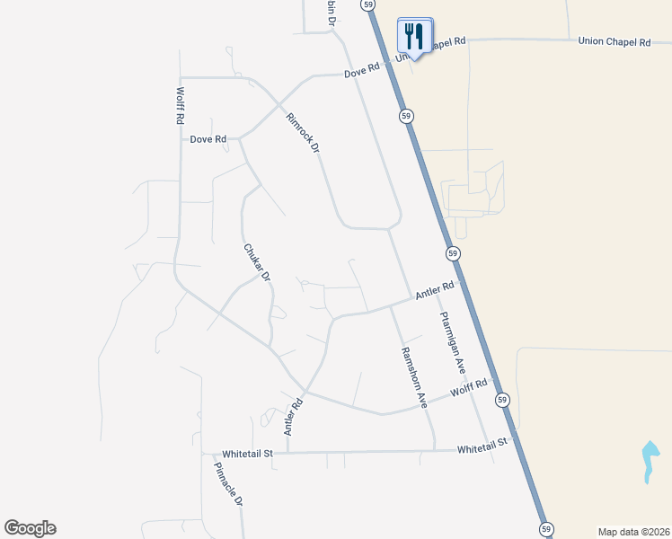 map of restaurants, bars, coffee shops, grocery stores, and more near 10 Hawk Court in Gillette