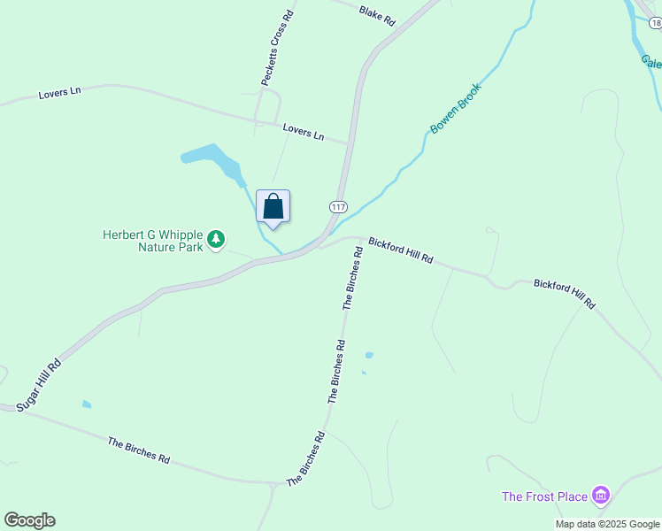 map of restaurants, bars, coffee shops, grocery stores, and more near 56 Bickford Hill Road in Sugar Hill