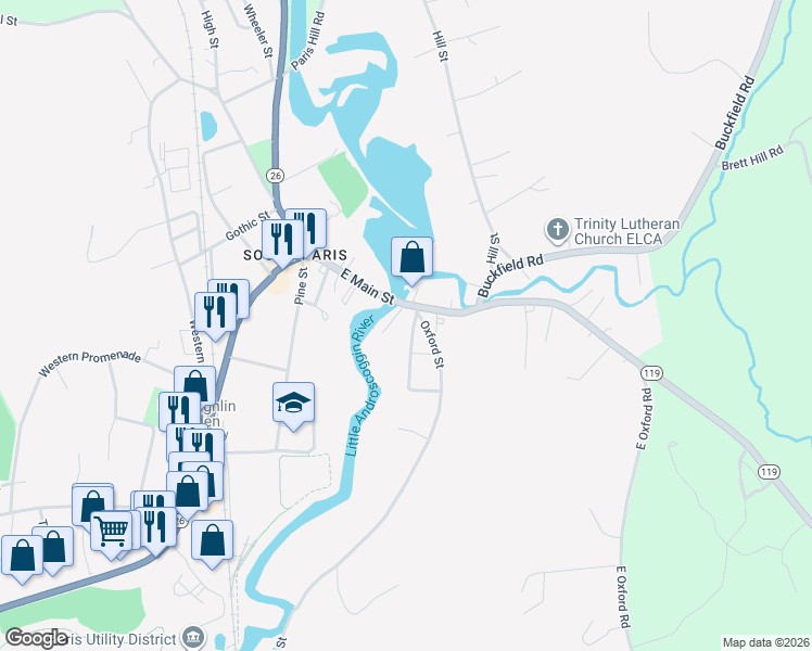 map of restaurants, bars, coffee shops, grocery stores, and more near 3 Highland Avenue in Paris