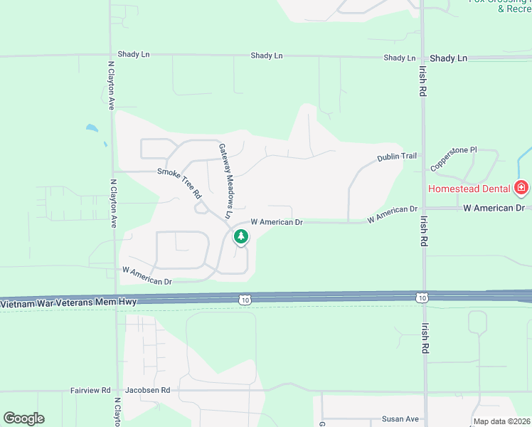 map of restaurants, bars, coffee shops, grocery stores, and more near 2145 Gateway Place in Neenah