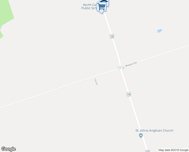 map of restaurants, bars, coffee shops, grocery stores, and more near Sharpe Line in Cavan