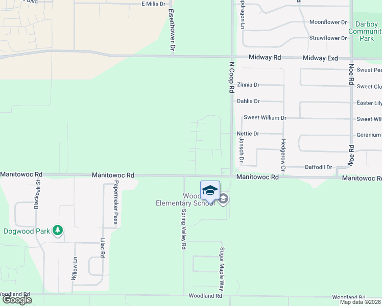 map of restaurants, bars, coffee shops, grocery stores, and more near N9088 Spring Valley Road in Menasha