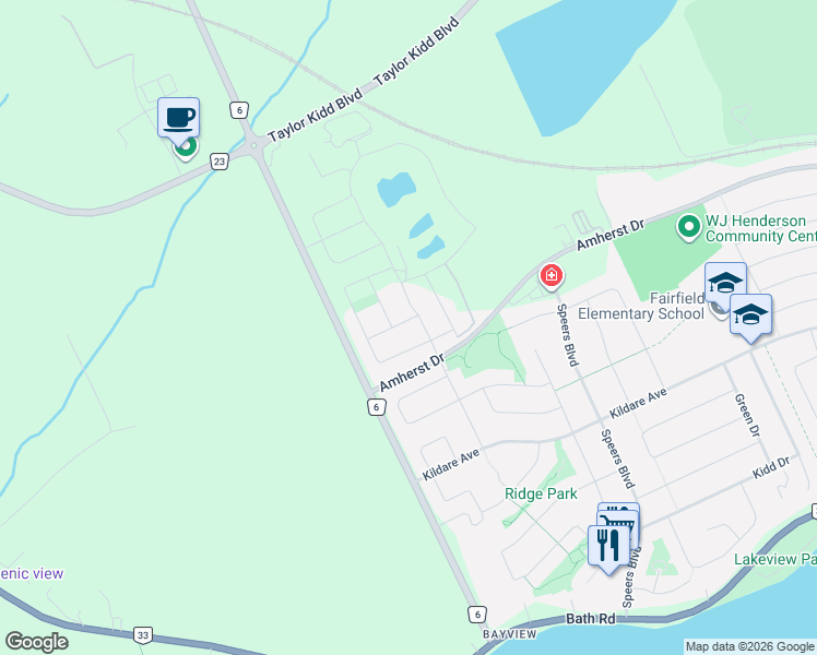 map of restaurants, bars, coffee shops, grocery stores, and more near 106 Hazlett Street in Bath