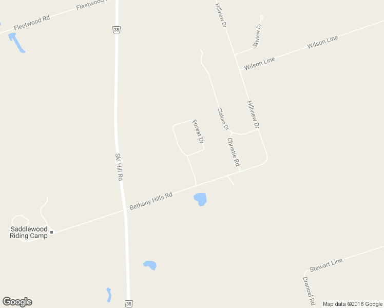 map of restaurants, bars, coffee shops, grocery stores, and more near 31 Forest Drive in Kawartha Lakes