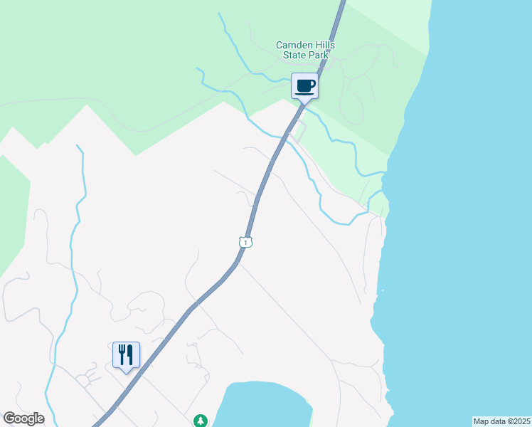 map of restaurants, bars, coffee shops, grocery stores, and more near 210 Belfast Road in Camden