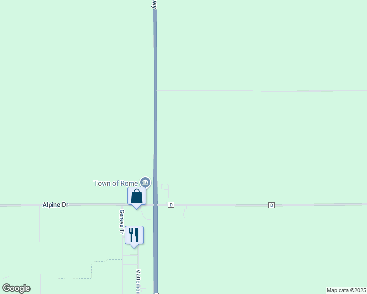 map of restaurants, bars, coffee shops, grocery stores, and more near 1144 County Road D in Nekoosa