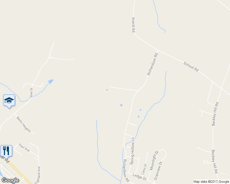 map of restaurants, bars, coffee shops, grocery stores, and more near 30 Goldsbury Woods Road in Barre