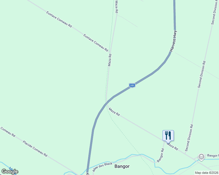 map of restaurants, bars, coffee shops, grocery stores, and more near Clare Trail in Meteghan River