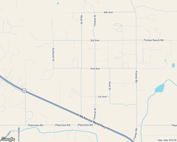 map of restaurants, bars, coffee shops, grocery stores, and more near 18025 2nd Avenue in Bend