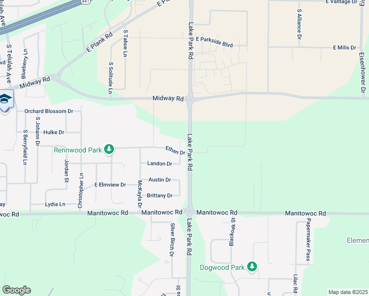 map of restaurants, bars, coffee shops, grocery stores, and more near N9216 Dylan Drive in Appleton