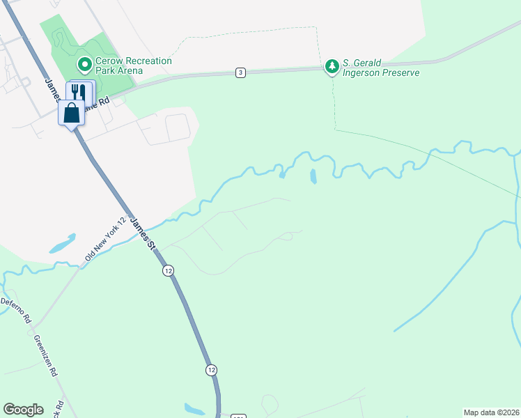 map of restaurants, bars, coffee shops, grocery stores, and more near 15206 Valley Drive in Clayton