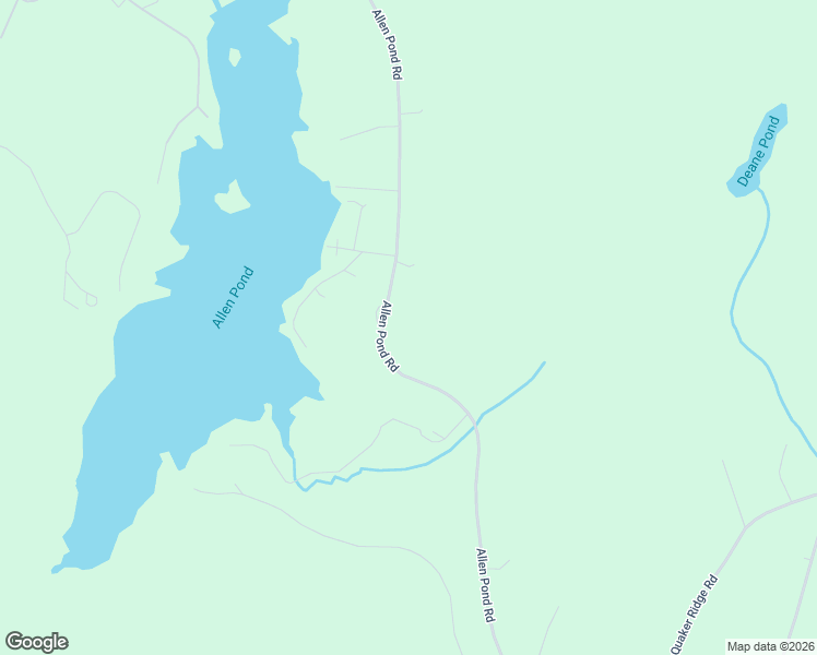 map of restaurants, bars, coffee shops, grocery stores, and more near 595 Allen Pond Road in Greene