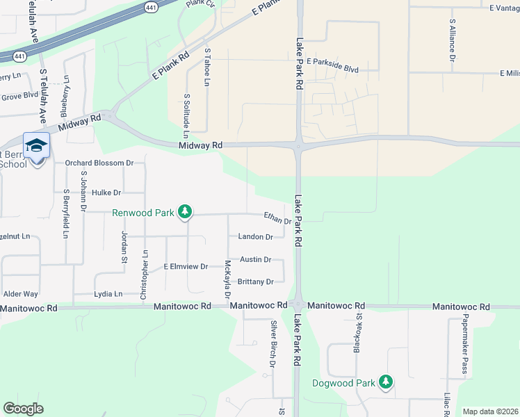 map of restaurants, bars, coffee shops, grocery stores, and more near W6548 Ethan Dr in Appleton