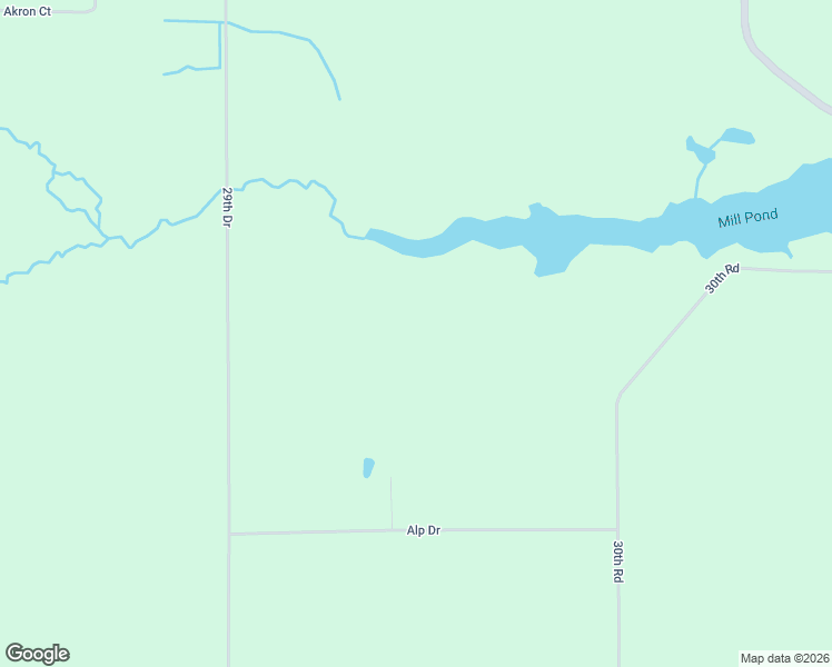 map of restaurants, bars, coffee shops, grocery stores, and more near Alp Drive in Pine River