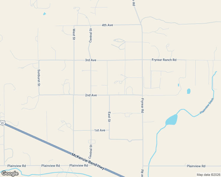 map of restaurants, bars, coffee shops, grocery stores, and more near 18089 2nd Avenue in Bend