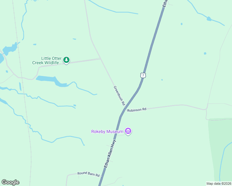 map of restaurants, bars, coffee shops, grocery stores, and more near 5287 Greenbush Road in Ferrisburgh