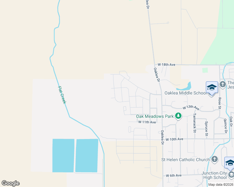 map of restaurants, bars, coffee shops, grocery stores, and more near 1434 Gladiola Drive in Junction City