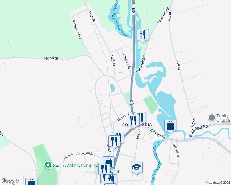 map of restaurants, bars, coffee shops, grocery stores, and more near 68 High Street in Paris