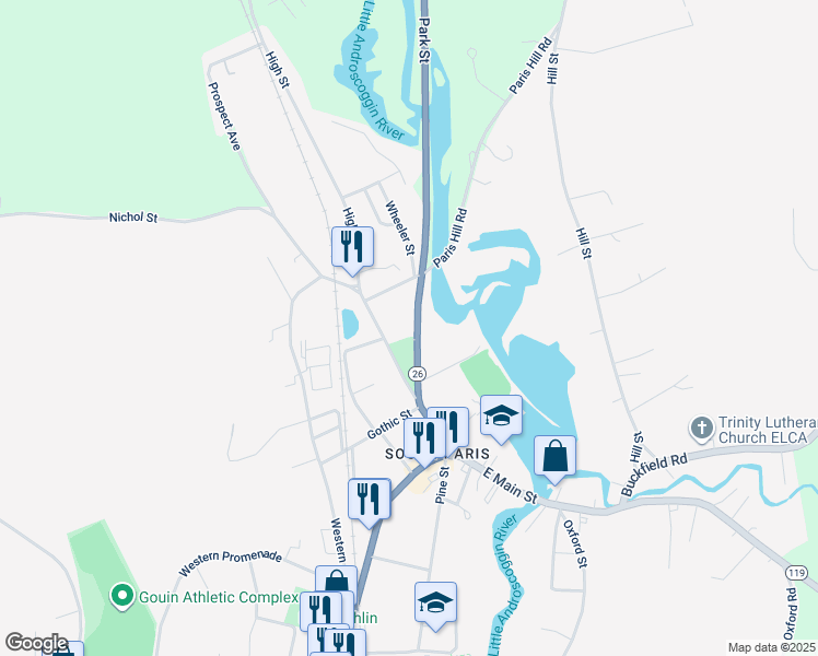 map of restaurants, bars, coffee shops, grocery stores, and more near 42 Park Street in Paris