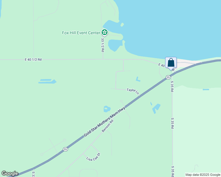 map of restaurants, bars, coffee shops, grocery stores, and more near 4511 Taylor Lane in Cadillac