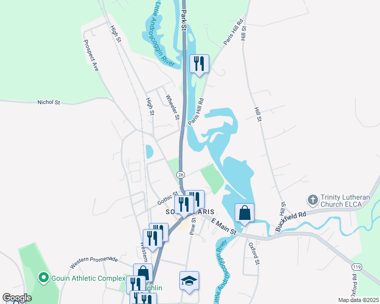 map of restaurants, bars, coffee shops, grocery stores, and more near 39 Park Street in Paris