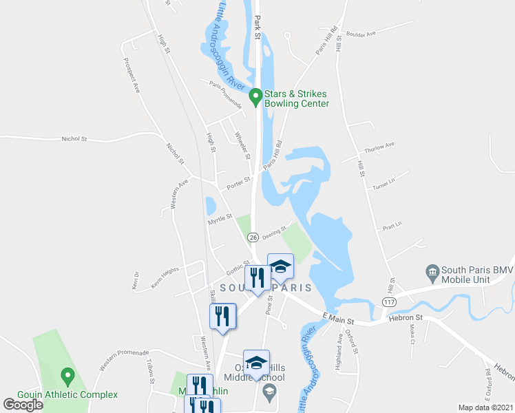 map of restaurants, bars, coffee shops, grocery stores, and more near 39 Park Street in Paris