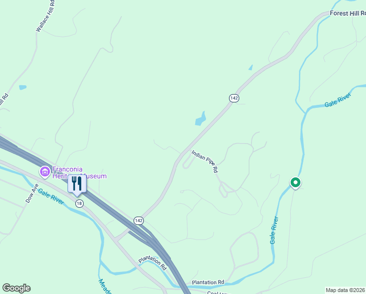 map of restaurants, bars, coffee shops, grocery stores, and more near 283 Forest Hill Road in Franconia