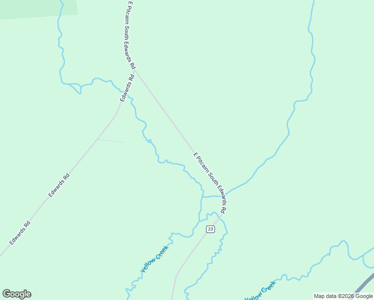 map of restaurants, bars, coffee shops, grocery stores, and more near 287 County Road 23 in Harrisville
