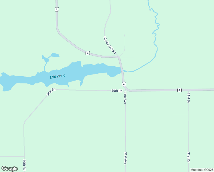 map of restaurants, bars, coffee shops, grocery stores, and more near W2554 30th Road in Pine River