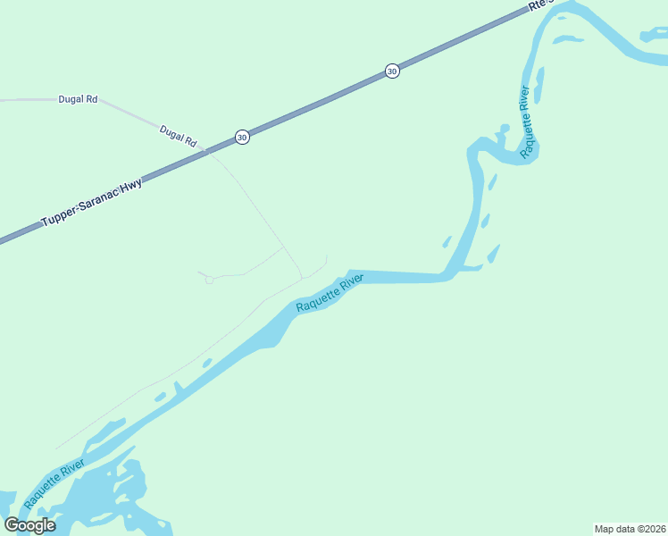 map of restaurants, bars, coffee shops, grocery stores, and more near 8 Dugal Road in Tupper Lake