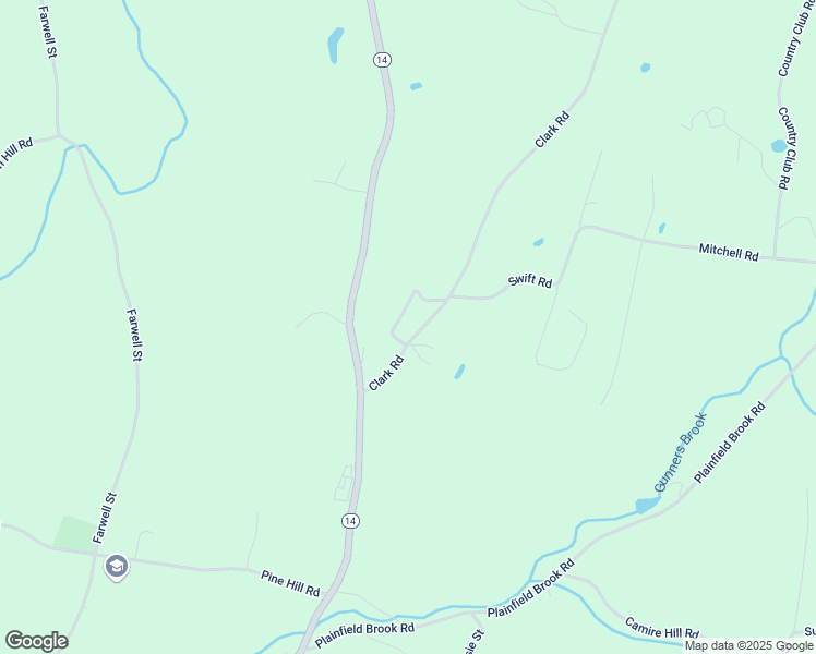 map of restaurants, bars, coffee shops, grocery stores, and more near 9 Pine Ridge Road in Barre