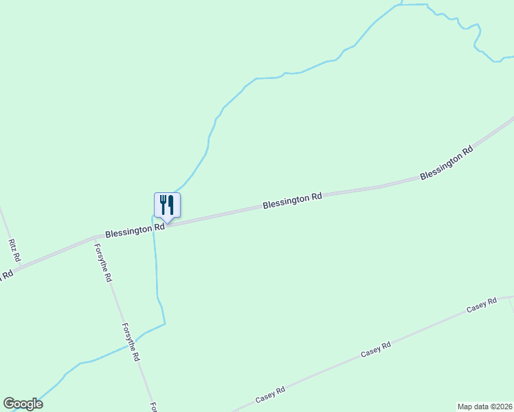 map of restaurants, bars, coffee shops, grocery stores, and more near 439 Blessington Road in Belleville