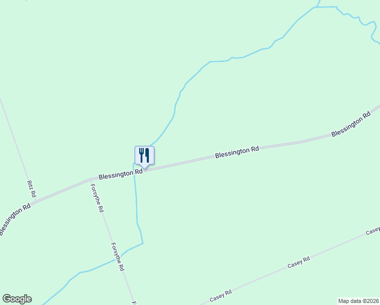 map of restaurants, bars, coffee shops, grocery stores, and more near 439 Blessington Road in Belleville