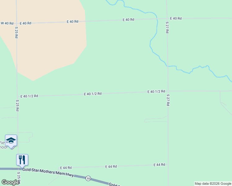 map of restaurants, bars, coffee shops, grocery stores, and more near 655 East 40 1/2 Road in Cadillac