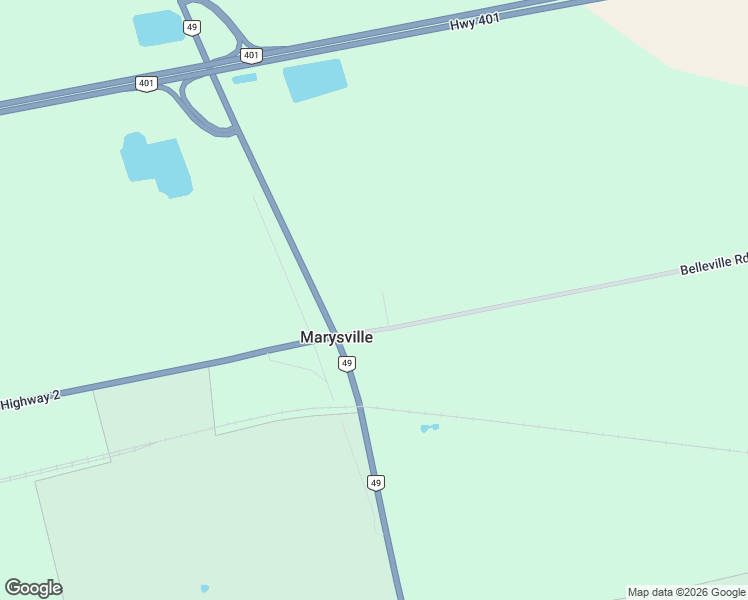 map of restaurants, bars, coffee shops, grocery stores, and more near 27 Belleville Road in Deseronto